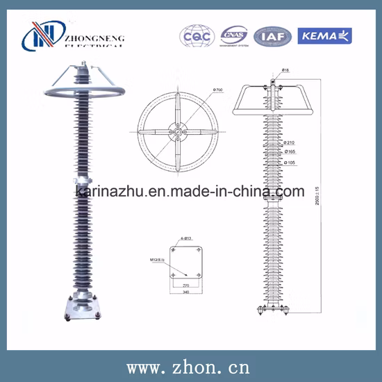 216kv High Voltage Porcelain Surge Lightning Arrester